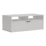 Coffee table Lemardo white 100x50x40cm - Слика 3