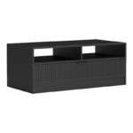 Coffee table Lemardo black 100x50x40cm - Слика 3