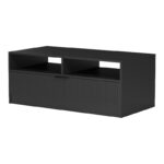 Coffee table Lemardo black 100x50x40cm - Слика 5