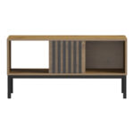 Coffee table Delanka oak-black 92x50x46cm - Слика 3