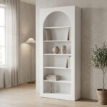 Bookcase Boke white 80x31.5x180cm