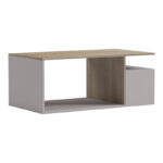 Coffee table Wendo taupe-sonoma 91x37x50cm - Слика 2