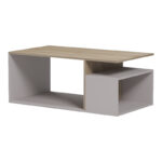 Coffee table Wendo taupe-sonoma 91x37x50cm - Слика 4