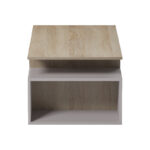 Coffee table Wendo taupe-sonoma 91x37x50cm - Слика 5