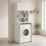 Laundry furniture Chaxe white 65x60x183.6cm