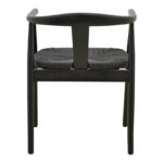 Gernine armchair black solid beech wood with rope 56x49x73cm - Слика 5