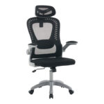 Office chair manager Delilah black mesh grey PP 61x62x120cm