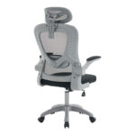 Office chair manager Delilah black mesh grey PP 61x62x120cm - Слика 4