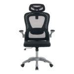 Office chair manager Delilah black mesh grey PP 61x62x120cm - Слика 6
