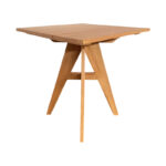 Cadrada table teak wood in natural shade 70x70x76cm - Image 2