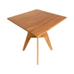 Cadrada table teak wood in natural shade 70x70x76cm - Image 4