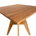 Cadrada table teak wood in natural shade 70x70x76cm - Image 5