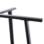 Vampor I  metal table base in black shade 112x60x72cm - Image 2