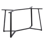Vampor I  metal table base in black shade 112x60x72cm