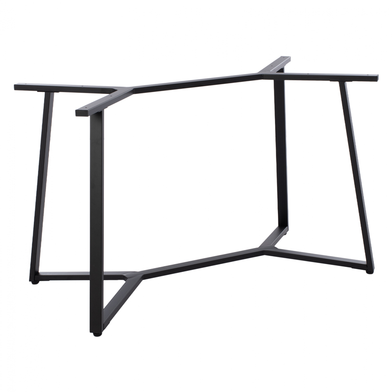 355-000022 Vampor I metal table base in black shade 112x60x72cm - Image 1