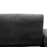 Left corner sofa Menande anthracite fabric 248x160x89cm - Image 5