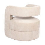 Armchair Coconda beige fabric 63x68x71cm - Слика 3