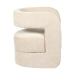 Armchair Coconda beige fabric 63x68x71cm - Слика 4