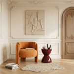 Armchair Janko amber fabric 67x78x71cm - Слика 2