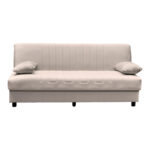 Three seater sofabed Romina with storege space brown fabric 180x75x85cm - Слика 5