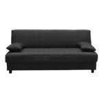 Three seater sofabed Romina with storege space grey fabric 180x75x85cm - Слика 4