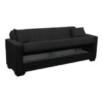 Vox Sofa bed three seater with storage space anthracite fabric 210x84x83cm - Слика 3