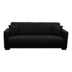 Vox Sofa bed three seater with storage space anthracite fabric 210x84x83cm - Слика 4