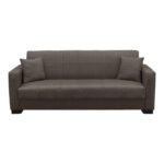Vox Sofa bed three seater with storage space brown fabric 210x84x83cm - Слика 4