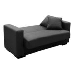 Vox Sofa bed two seater with storage space anthracite fabric 150x84x83cm - Слика 2
