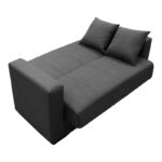 Vox Sofa bed two seater with storage space anthracite fabric 150x84x83cm - Слика 4