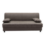 Three seater sofabed Romina with storege space dark grey fabric 180x75x85cm - Слика 5