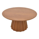 Coffee table Franzel mdf walnut D80x40cm - Image 3