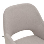 Armchair Verta grey beige fabric-black metal 59x58x87cm - Image 6