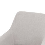 Armchair Telia light grey fabric-black metal 60x54x85cm - Слика 6