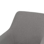 Armchair Telia anthracite fabric-black metal 60x54x85cm - Image 6