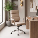 Manager office chair Tokyo beige PU