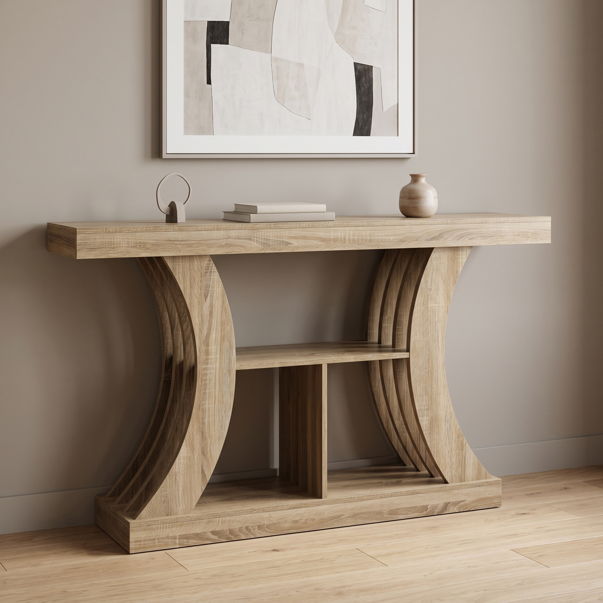 049-000128 Console table Conde sonoma 160x30x90cm - Слика 1