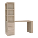 Desk with bookcase Cliner sonoma 140x50x180cm - Слика 2