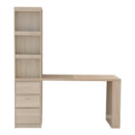 Desk with bookcase Cliner sonoma 140x50x180cm - Слика 3