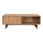 Jenfia mdf coffee table in natural shade 110x55x38.5cm - Слика 4