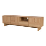 Jenfia mdf tv stand in natural shade 180x39x45.5cm - Слика 2
