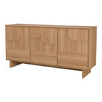 Jenfia mdf buffet in natural shade 150x39x75.5cm - Слика 2