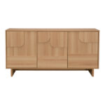 Jenfia mdf buffet in natural shade 150x39x75.5cm - Слика 4