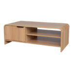 Kelba mdf coffee table in natural shade 100x50x35.5cm - Слика 3