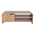 Kelba mdf coffee table in natural shade 100x50x35.5cm - Слика 4