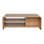 Kelba mdf coffee table in natural shade 100x50x35.5cm - Слика 5