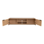 Anfen mdf tv stand in natural shade 160x39x40.5cm - Image 3