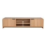 Anfen mdf tv stand in natural shade 160x39x40.5cm - Image 4