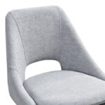 Bar stool Initiate fabric grey-black metal leg 48x56x98cm - Слика 4