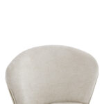 Chair Mercy beige fabric with black metal leg 57x60.5x79cm - Слика 5
